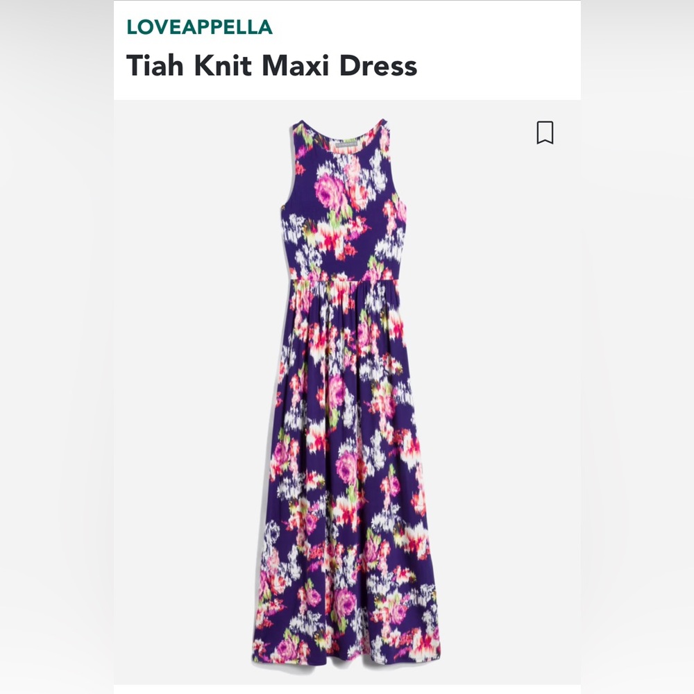 Loveappella Tiah brushed Knit maxi dress size medium